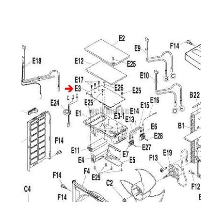 PLATINE CONTROLE  3F009840-7-Daikin