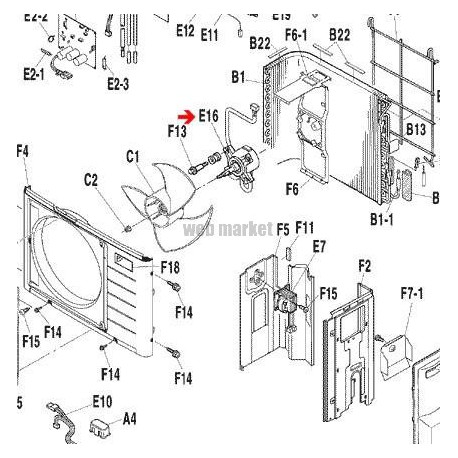 MOTEUR  VENTIL  D50Q-28 / 3SB40655-1-Daikin
