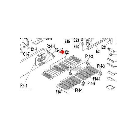 FILTRE A AIR FH35SUP60BJ-Daikin