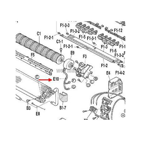 CABLE MOTEUR VENTIL FTX35JV1NB +1115897EGAL-Daikin