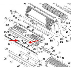 GRILLE DROITE PROTECT VENTIL 3P136136-1-Daikin