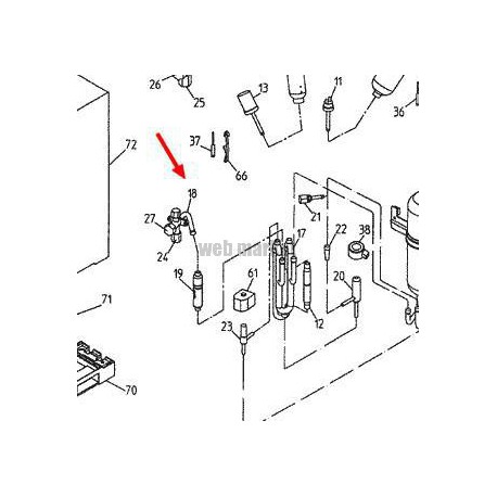 VANNE DE SERVICE LIQUIDE 3/8" 3P108885-1-Daikin