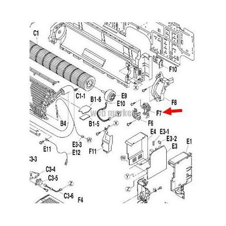 SUPPORT MOTEUR VENTIL.-Daikin