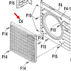 GRILLE DE REFOULEMENT  1P350926-1-Daikin