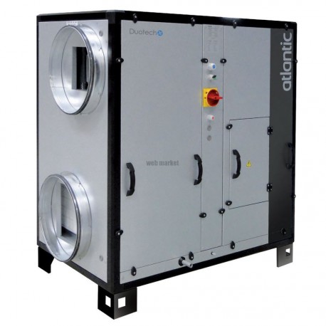ATLANTIC DOUBLE FLUX 90 VERTICALE SERVITUDE DROITE 2000M3/H - DUOTECH 2000 VDA