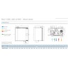 ATLANTIC-V 350+D BET - CAISSON DOUBLE FLUX ROTO VERT DRT 350M3/H BET