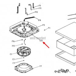 DAIKIN MOTEUR DE VENTIL 56W 8P D48-C28