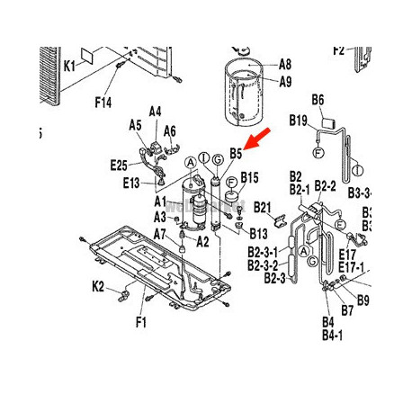 DAIKIN ENSEMBLE ACCUMULATEUR POUR MACHINE ERHQ008ADV3