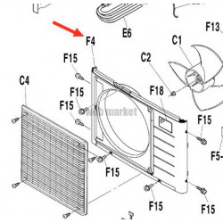 Daikin FRONT PLATE ASSY