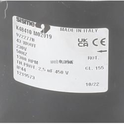 Moteur ventilation - Pièce de rechange origine fabricant