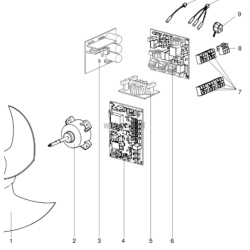MITSUBISHI ELECTRIC M219T4440 CARTE DE PUISSANCE DE MXZ4/5(B/C)80/100VA/VA2E1